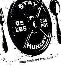 Iron Gods Stay Hungry T-Shirt Gym Shirt Men’s Pump Cover Workout Tee Gym Outfit