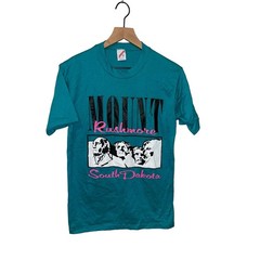 Vintage Mount Rushmore Shirt South Dakota Yellowstone Tee VTG 1989 80s 1980s M