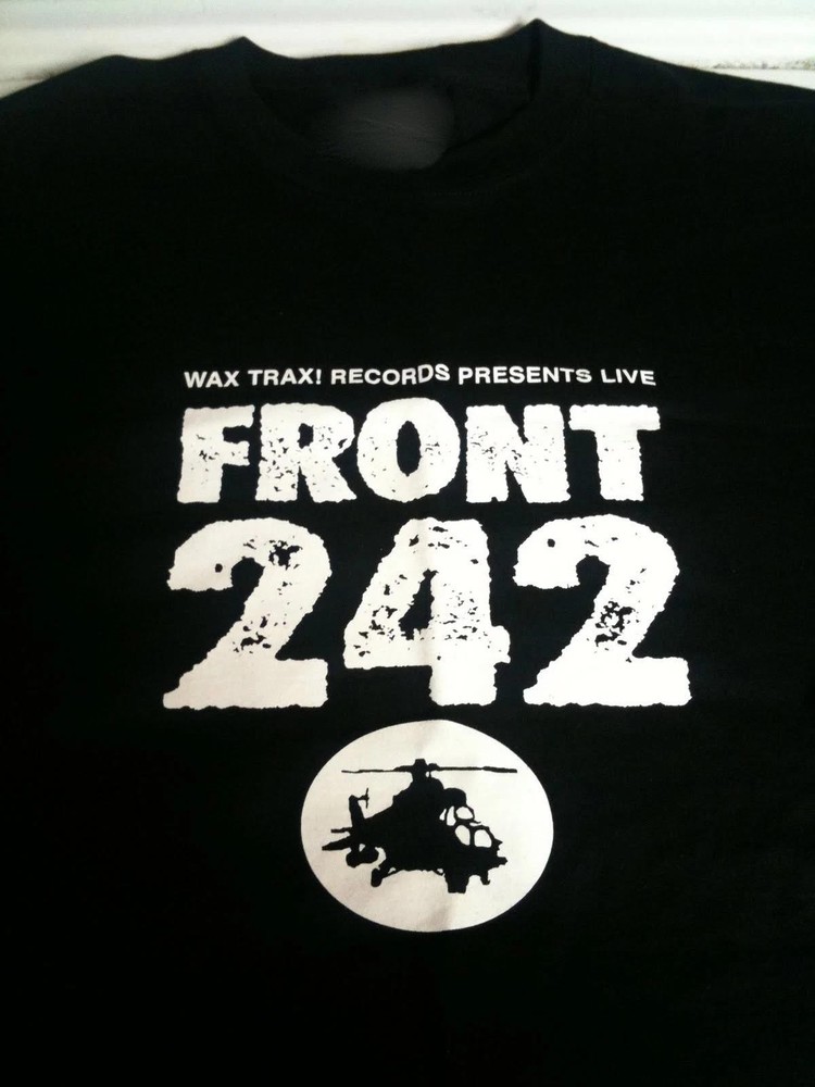 Vtg Front 242 Band World Tour Country Music All Size Black Shirt UU179