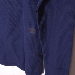 NWT Mack Weldon Thermal Shirt Men S WARMKNIT Waffle Long Sleeve Wool Blend Blue