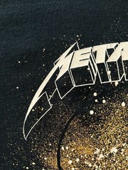 Vintage 2008 Metallica Skull Rock Band Black T-shirt Sz XL