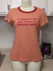 It’s Been Lovely But I Have To Scream Now, Next Era T-shirt sz Medium New w Tags