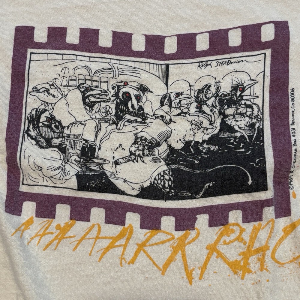 Vtg 70s Hunter S Thompson’s Fear And Loathing T Shirt XL Ralph Steadman Art