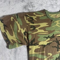Rothco Camo Shirt Mens XXL Camouflage Camo Tee Woodland Military Hunting Outdoor