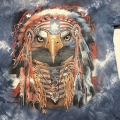 The Mountain Native Patriot Eagle Graphic Tie Dye T-Shirt
