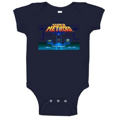 Super Metroid Snes Retro Video Game Baby One Piece