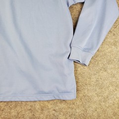 Foot Joy Shirt Mens Medium Blue High Neck Long Sleeve Logo Stretch Pullover