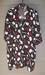 Michael Mask From Halloween Friday the 13th Movie Men’s Short Sleeve 2XL Shirt