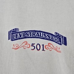 Levi Strauss & Co “501 Original Button Fly” Relaxed Fit Mens XXL White T Shirt