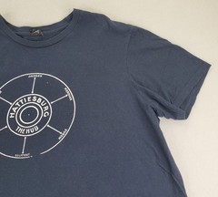 Hattiesburg The Hub T Shirt Mens 2XL Navy Blue Mississippi Map Graphic District