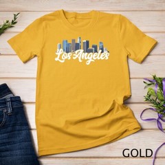 Los Angeles Skyline Architecture City Urban Graffiti Street Unisex T-shirt
