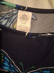 Hollister Men’s M White Cotton Knit Crew Neck Double-Sided Flower Graphic Tee