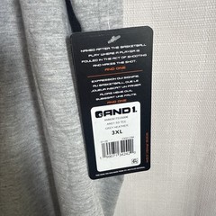 And1 Heather Gray T-Shirt Men Basketball Tee Crew Neck Size 3XL NWT