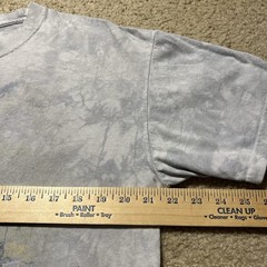 Vintage The Mountain Steam Locomotive Train T Shirt Mens Large Gray Tie Dye Y2K