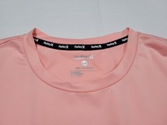 Hurley Mens Performance Essentials Block Logo Apricot Blush Multi Sports Shirt