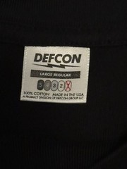 Defcon Group x Half Face Blades HFB Heavyweight Tee Black Large