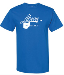 Akron Ohio State T-Shirt Short Sleeve Graphic Tees Unisex Apparel