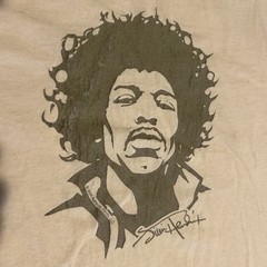 Thrashed 2004 Jimi Hendrix Vintage Shirt Large AAA Y2K Distressed Sun Faded L