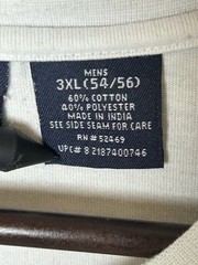 Puritan Striped Tee Shirt 3XL Comfort Easy Care Some Wear Around Neck See Pics