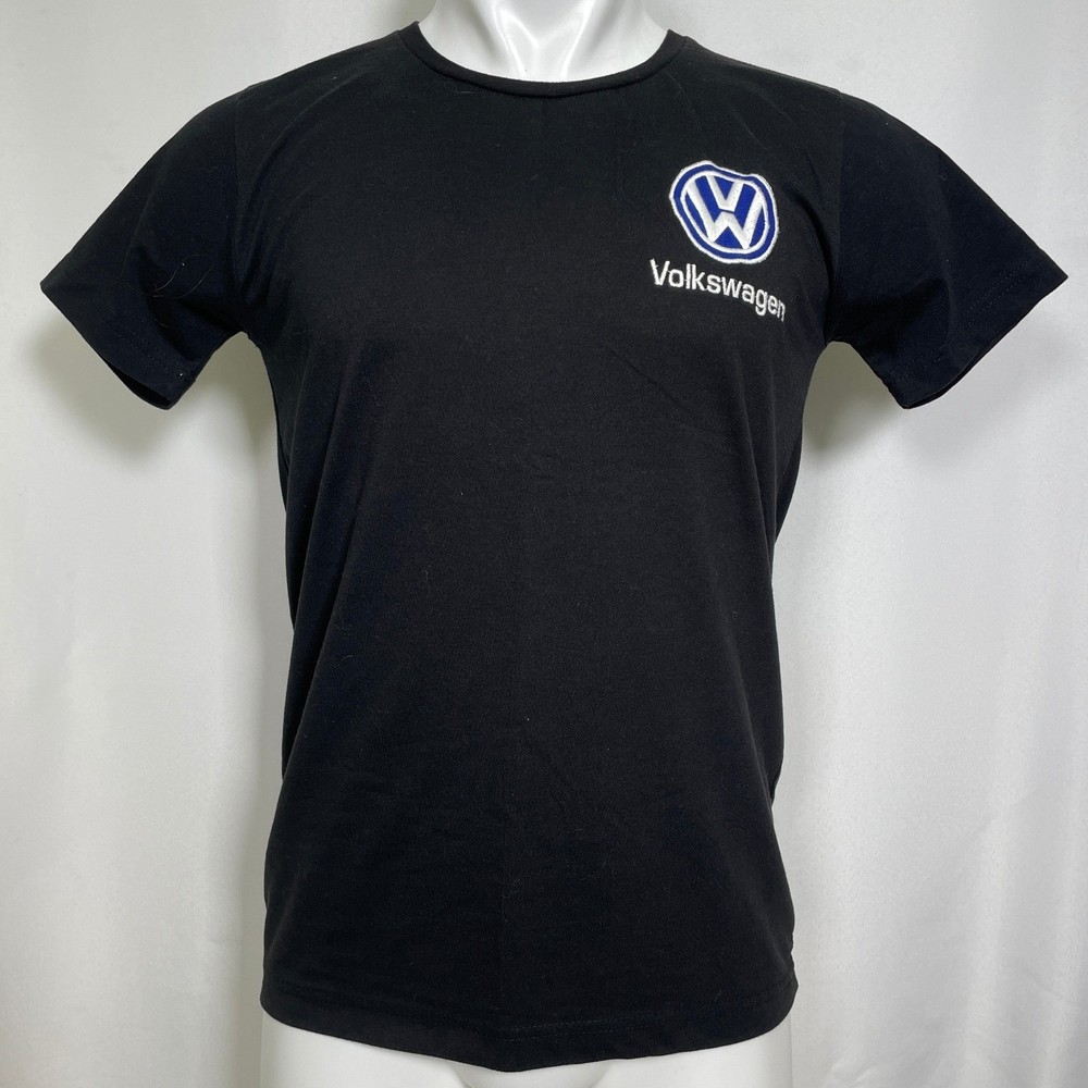 Volkswagen Automobiles VW Embroidered Black T-Shirt Men’s LARGE
