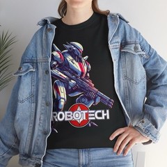 Robotech T Shirt – Valkyrie – 80’s Sci Fiction Cartoon Classic Retro Tee – New