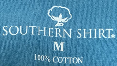 The Southern Shirt Company Men’s Size Med Blue T-Shirt With Front Pocket Unisex.