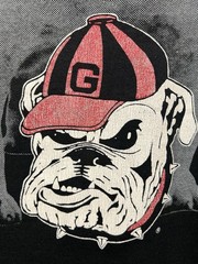 Vintage 1990 University of Georgia Bulldogs T Shirt Size XL UGA Made in USA Logo