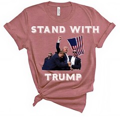Donald Trump Rally Shooting T-Shirt US Support Trump 2024 Bella Canvas