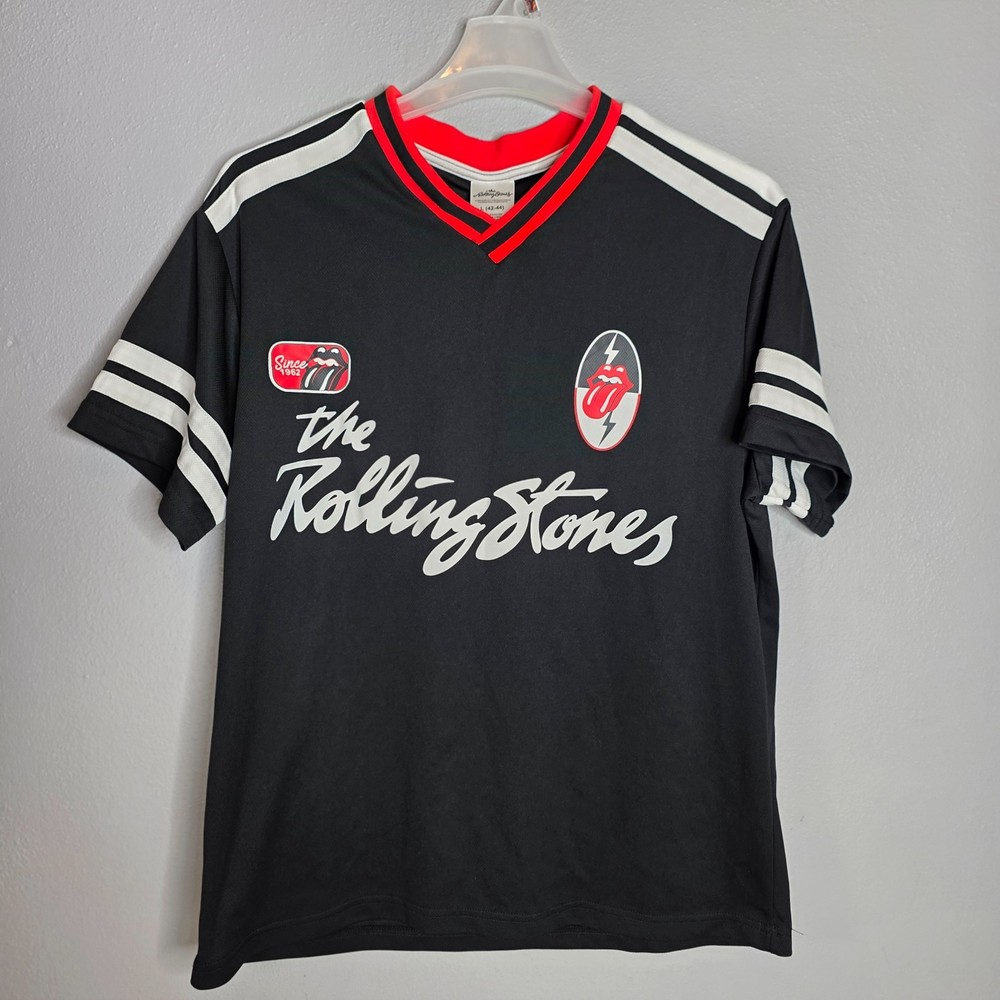Rolling Stones Men’s Black Jersey Size Large 42–44 2-Sided Graphics