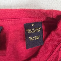 Karl Kani Gold Shirt Mens 2XL Red Wings Textured Graphic Grunge Y2K Skater