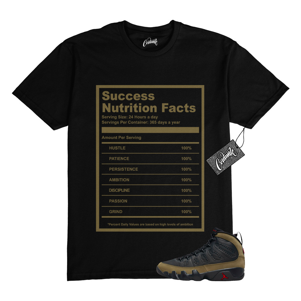 9 Olive 2024 True Red Black Light Military T Shirt to Match SUCCESS Jordan