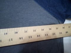 The North Face T-Shirt Men XXL Blue Gray Logo 3/4 Sleeve