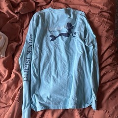 Comfort Colors Men’s M Blue Long Sleeve Pocket Tee Tipsy Mermaid Graphic 6014
