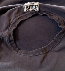 Vintage Everlast Muscle Shirt—Embroidered Logos—Faded Black Men’s Size Large