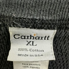 Carhartt K56 Black Waffle Knit Thermal Shirt Men’s XL USA Made