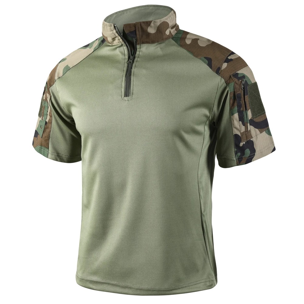 Men camouflage uniform Tactical Shirt Short Sleeve Quick Dry Combat T-Shirt Mili