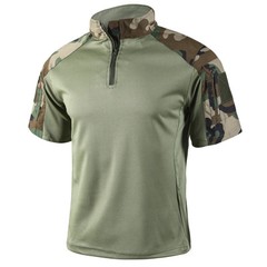 Men camouflage uniform Tactical Shirt Short Sleeve Quick Dry Combat T-Shirt Mili