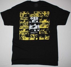 Vintage Charged GBH Music Band Cotton Black All Size Unisex Tee Shirt JU202