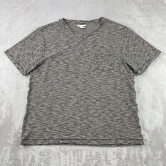 Carbon 2 Cobalt Pocket T Shirt Men Large Brown Striped V Neck Short Sleeve