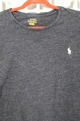 Ralph Lauren Shirt Mens XL Gray White Pony Casual Preppy Comfort Men