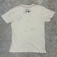 Vintage RVCA ANP Kevin Arcell Mens S Ivory Red Stitch Artist Network Program