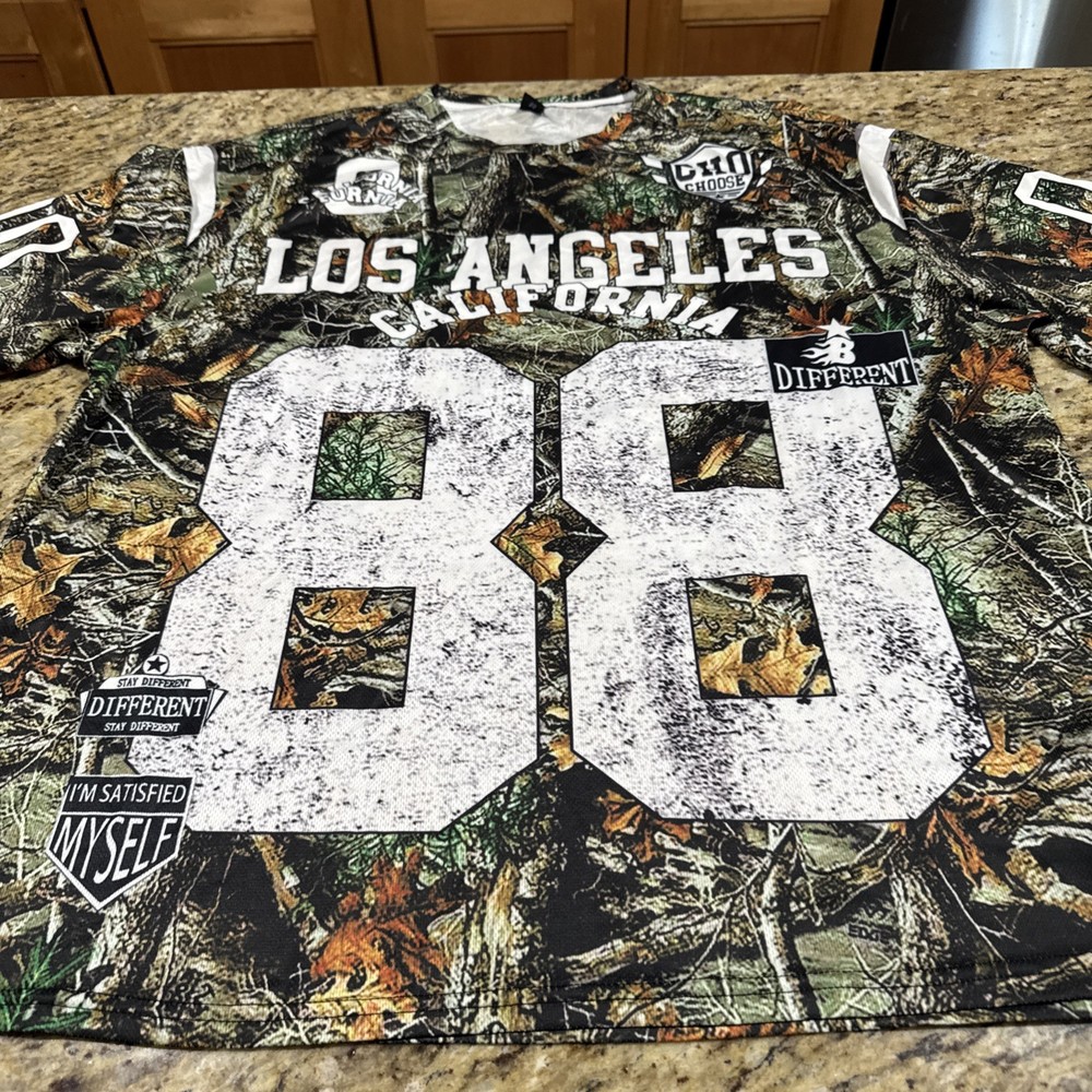 ROMWE T-Shirt Street Life Men’s 2XL 88 Number Branches Short Sleeve Jersey Cpix