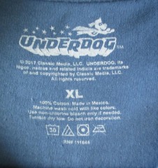 Underdog Distressed Flying Logo Tee | Officially Licensed Cartoon T-Shirt XL