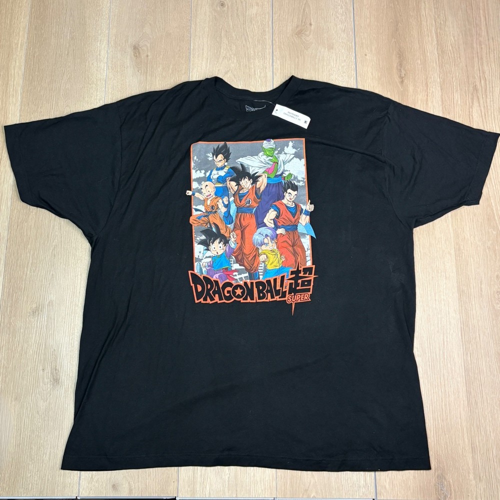 Dragon Ball Z Super Mens 3XL Black Graphic T-Shirt Goku Vegeta Toei Animation