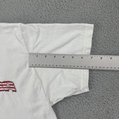 Vintage Hanes Heavyweight 50/50 Large White T Shirt 9-11-01 God Bless America