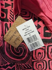 Hinano Liko Men’s Red Heather Graphic Logo Crew Neck Short Sleeve T-Shirt M