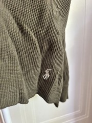 Polo Ralph Lauren Sleepwear Thermal Shirt Medium Olive Green Waffle Knit Cotton