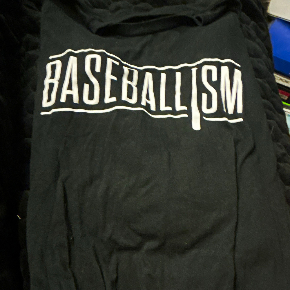 Baseballism Men’s L Black Graphic Logo Crew Neck Short Sleeve T-Shirt