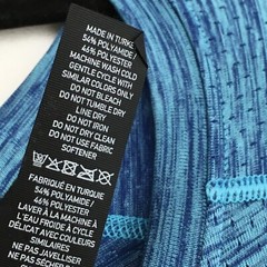RHONE PELOTON Men’s T-Shirt Size XL Polyamide Blue Crew Neck Short Sleeve