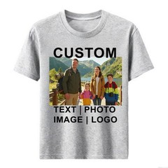 Heat Transfer Custom Tee Personalized Text Photo Logo Unisex Design